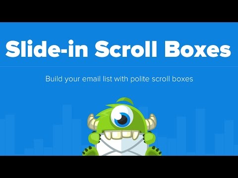 OptinMonster Slide in Scroll Box Forms