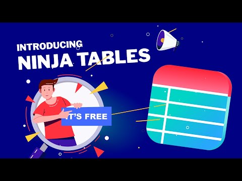 Introducing Ninja Tables - The Best WordPress Data Tables Plugin