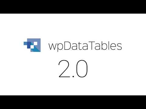 wpDataTables 2.0 - #1 Tables and Charts Creator WordPress Plugin