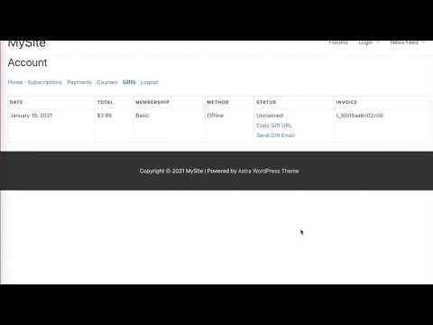 MemberPress Gifting - How To