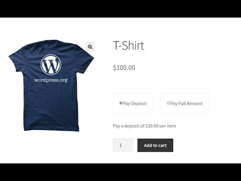 Deposits for WooCommerce Plugin