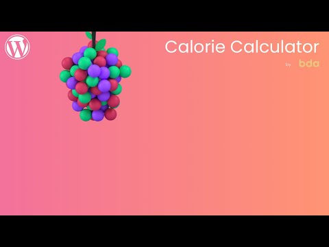 WP Calorie Calculator plugin - WordPress plugin presentation