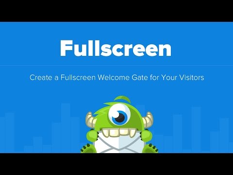 How to Create a Fullscreen Welcome Gate