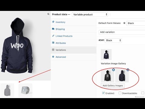 How To Insert Additional Images in WooCommerce Variation Gallery