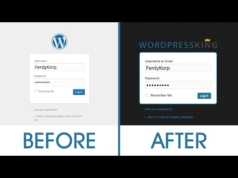 Customize your WordPress login page