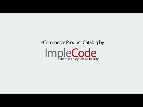 eCommerce Product Catalog Plugin for WordPress