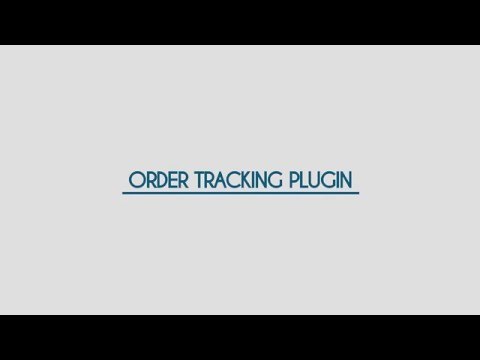 Order Tracking Plugin for WordPress