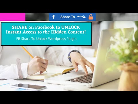 Generate FREE Facebook traffic - using FB ShareToUnlock Plugin!