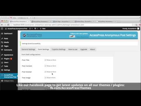 How to Use Anonymous Post Plugin - Free WordPress Plugin | WordPress Tutorial