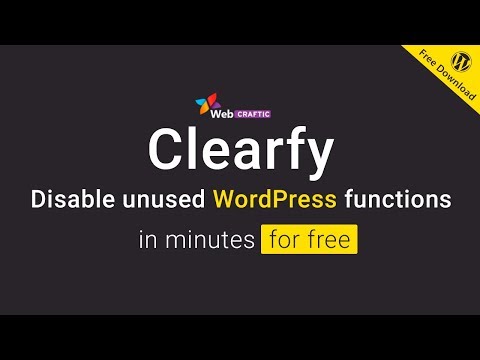 Introducing the Clearfy plugin for WordPress optimization and disable unused functions