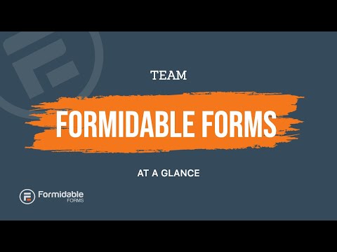 The Formidable Forms team