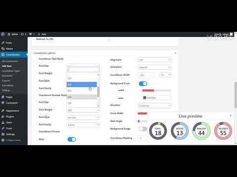 WordPress Countdown Builder Plugin