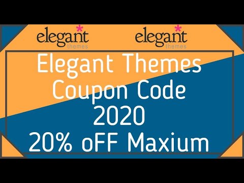 Elegant Themes Coupon Code 2020