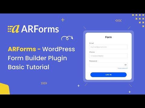 ARForms Version 3.5 Best WordPress Form Builder Plugin Tutorial - Latest Update 2019