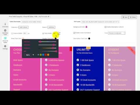 How to Add Pricing Table to the WordPress website