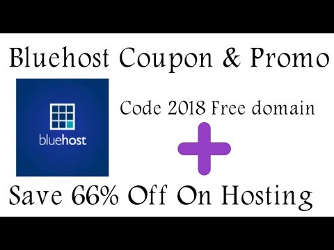 BlueHost Coupon , Promo Codes 2018 66% Off on bluehost