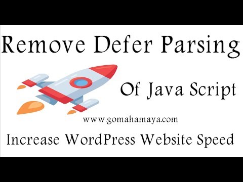 Remove Defer Parsing Of Java Script WordPress