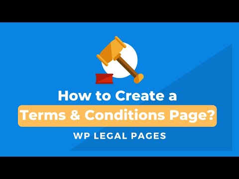 How to create terms &amp; conditions page with WP Legal Pages Pro?