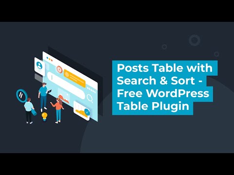 Posts Table with Search &amp; Sort - Free WordPress Table Plugin