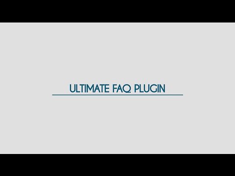 Ultimate FAQ Plugin for WordPress