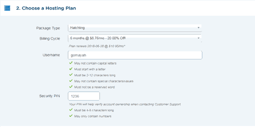 Choose Your Hostgator hosting