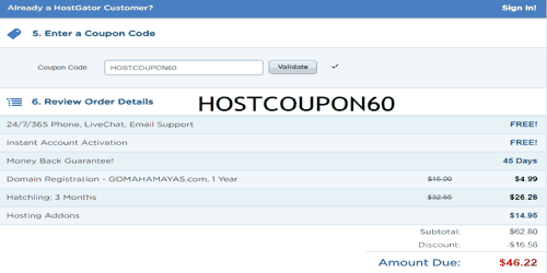 Hostgator coupon