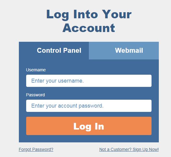 cpanel login page