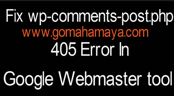 solved wp comments post php 405 error in google webmaster tool