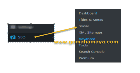 SEO yoast social setting