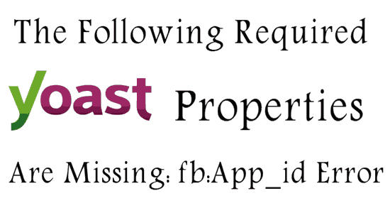 The Following Required Properties Are Missing fb App id Error