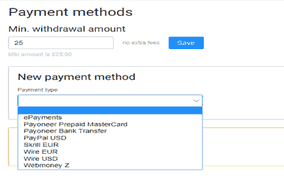 propellerads minimum payout and propeller ads payment method