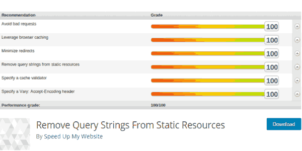 Remove Query Strings From Static Resources WordPress Plugin
