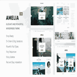 Amelia - Clean Blog & Magazine WordPress Theme + Woocommerce