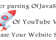 Derfer parsing of JavaScript with YouTube Video