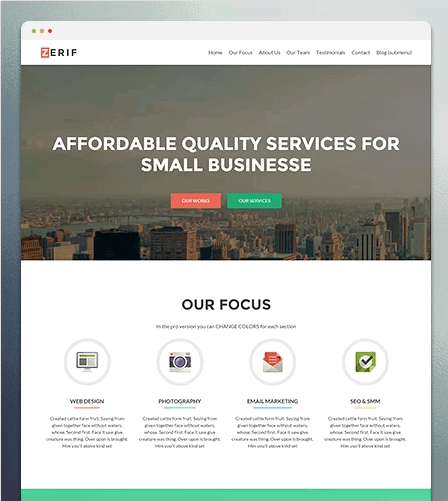 Zerif Lite WordPress Theme