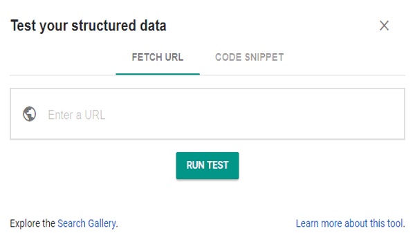 google structure data Testing tool