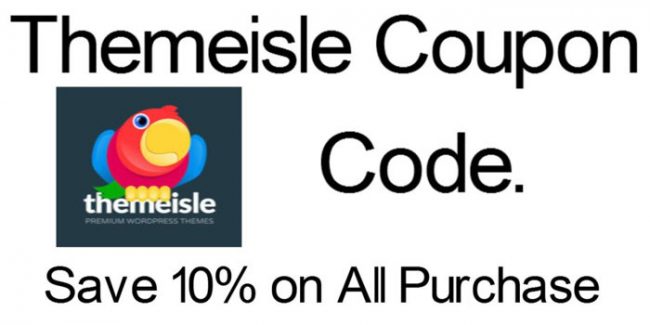 themeisle coupon code save 10% off on all purchase