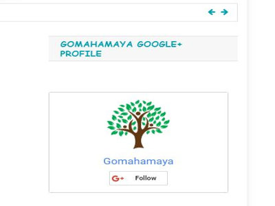 Gomahamaya google+ badget showcase