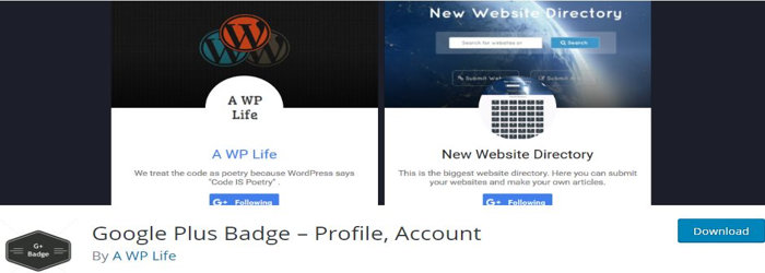 Google Plus Badge – Profile Account WordPress Plugin