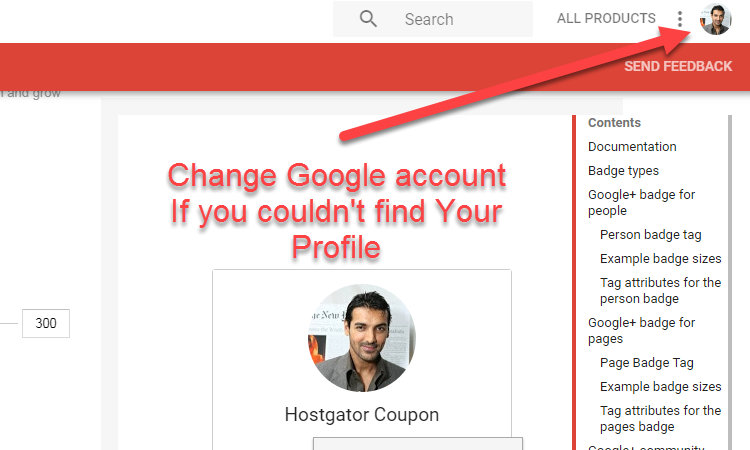 Google+ change user count setting