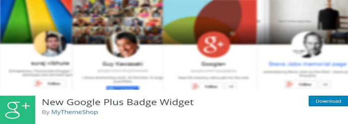 New Google Plus Badge Widget WordPress Plugin