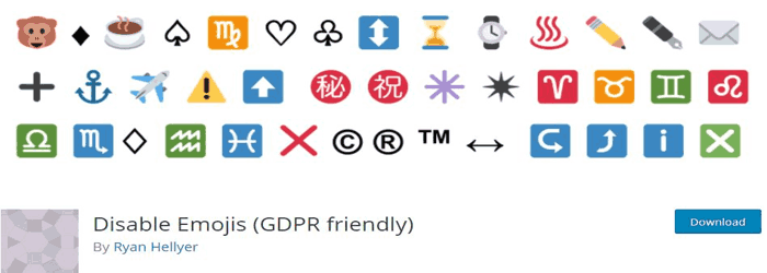 Disable Emojis (GDPR friendly)