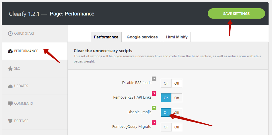 Disable Emojis In WordPress