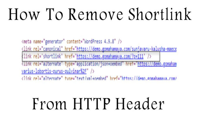 How To Remove Shortlink From HTTP Header WordPress