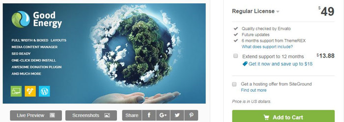 Good Energy - Ecology & Renewable Energy Company WordPress Theme