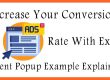Increase Your Conversions Rate With Exit Intent Popup Example Explained