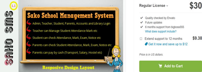 Responsive Sako School Management System