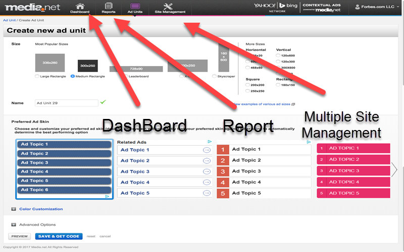 Media.net- Publisher Dashboard