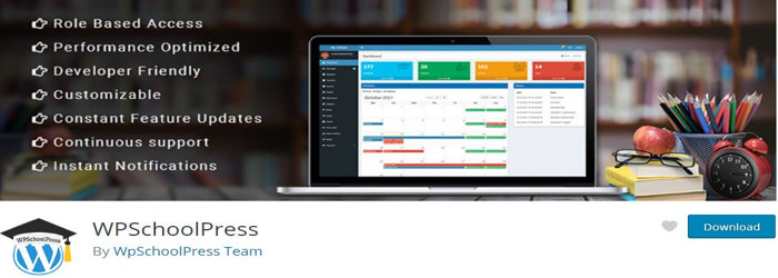 WPSchoolPress School management WordPress Plugin