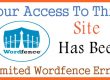 Your Access To This Site Has Been Limited Wordfence